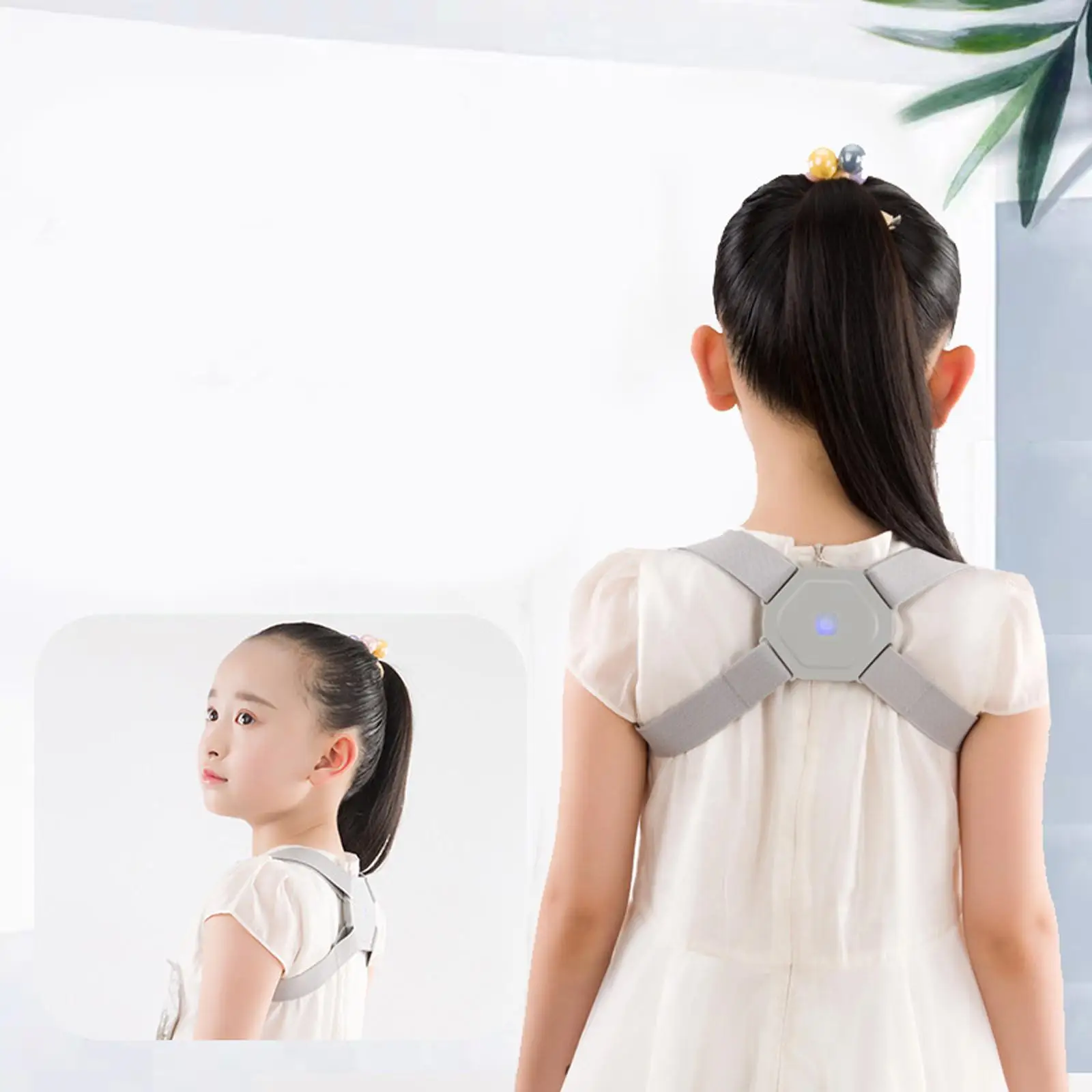 Smart Posture Corrector, with Sensor Vibration Reminder Comfortable Upper support Adults Teens Improve Slanting Shoulders