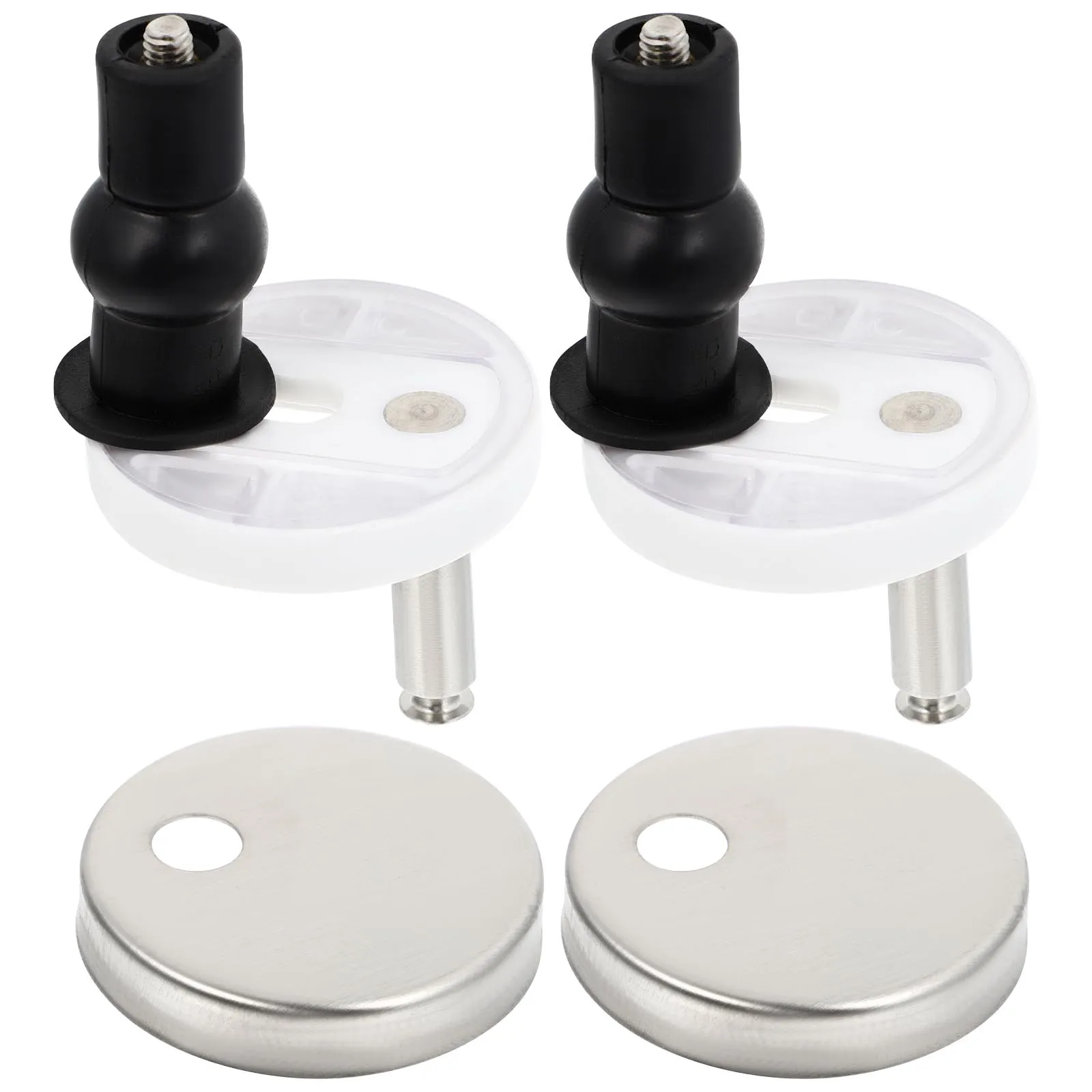 

Toilet Seat Hinges Stainless Steel Quick Release Fittings Durable Practical Design Long Use Toilet