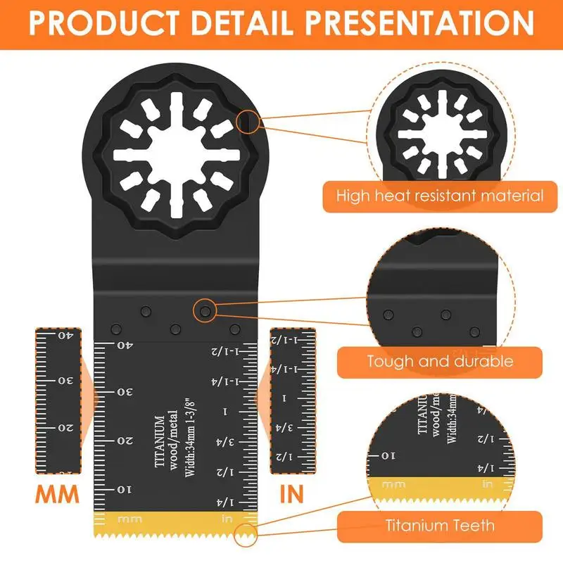 Oscillating Saw Tool Metal & Wood Quick Release Cutting Tool Oscillating Tool Accessories Multi Tool Attachments For Building