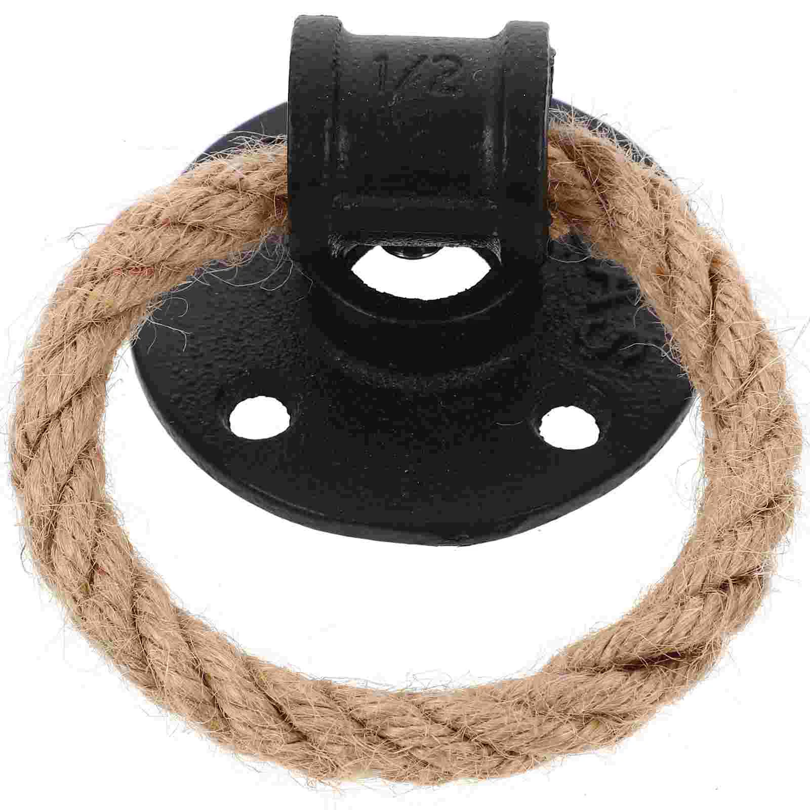 Handle Rope Pull Ring Door Knob Dresser Rustic Handles Iron Drawer Pulls Knobs