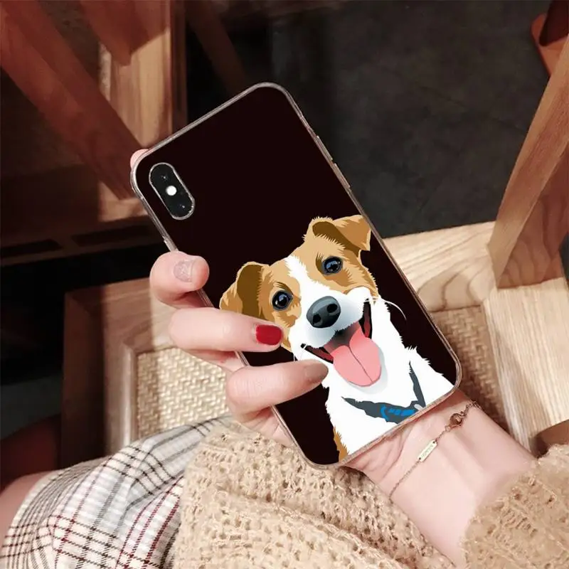 MaiYaCa Jack Russell Terrier perro funda de teléfono para iPhone 11 12 13 mini pro XS MAX 8 7 6 6S Plus X 5S SE 2020 XR