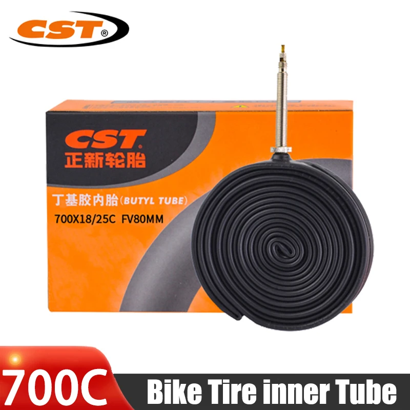 CST 700x18/25C 700x35/43C 32mm 48mm 60mm 80mm Bicycle Inner Tubes MTB Road Bike Anti-punture Tube 700C Bike Tire Camera