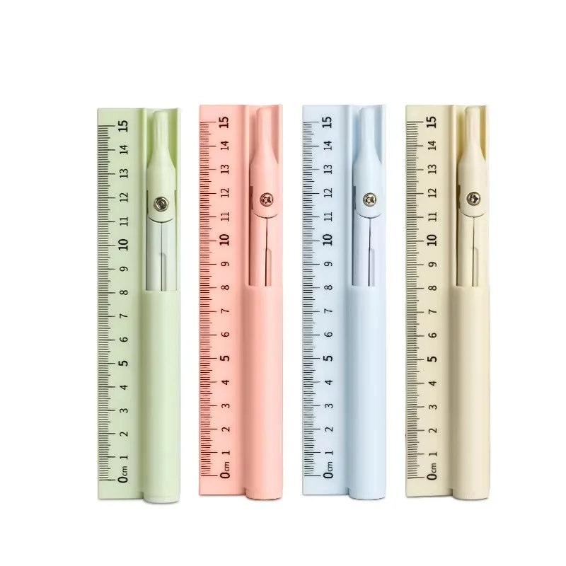 Multi Functional Three in One Compass and Ruler Set Plastic Ruler with Metal Compass for Pencil Learning and School Use Perfect