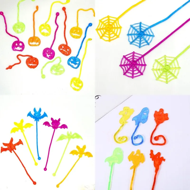 Creative Halloween Toy Elastically Stretchable Sticky Kids Birthday Party Favor Halloween Party Decor Kindergarten Gifts Pinata