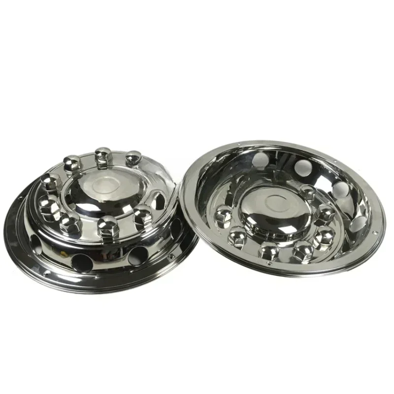 New 10 hole hubcap wheel cover 22.5 inch luxury all-inclusive bus van stainless steel modified car accessories