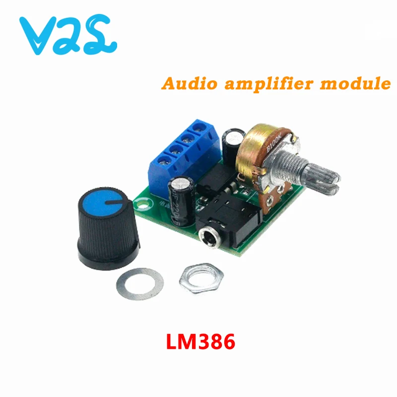 1pcs - 10pcs LM386 10W Mini Power Amplifier Board Audio Amplifier Module DC 3-12V Volume Adjustable Control