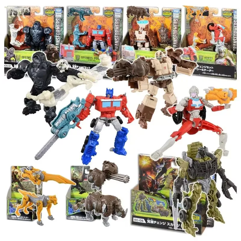 Takara Tomy Hasbro Transformers Optimus Prime Wheeljack Bumblebee Optimus Primal Arcee Action Figure Collection Giocattoli per hobby