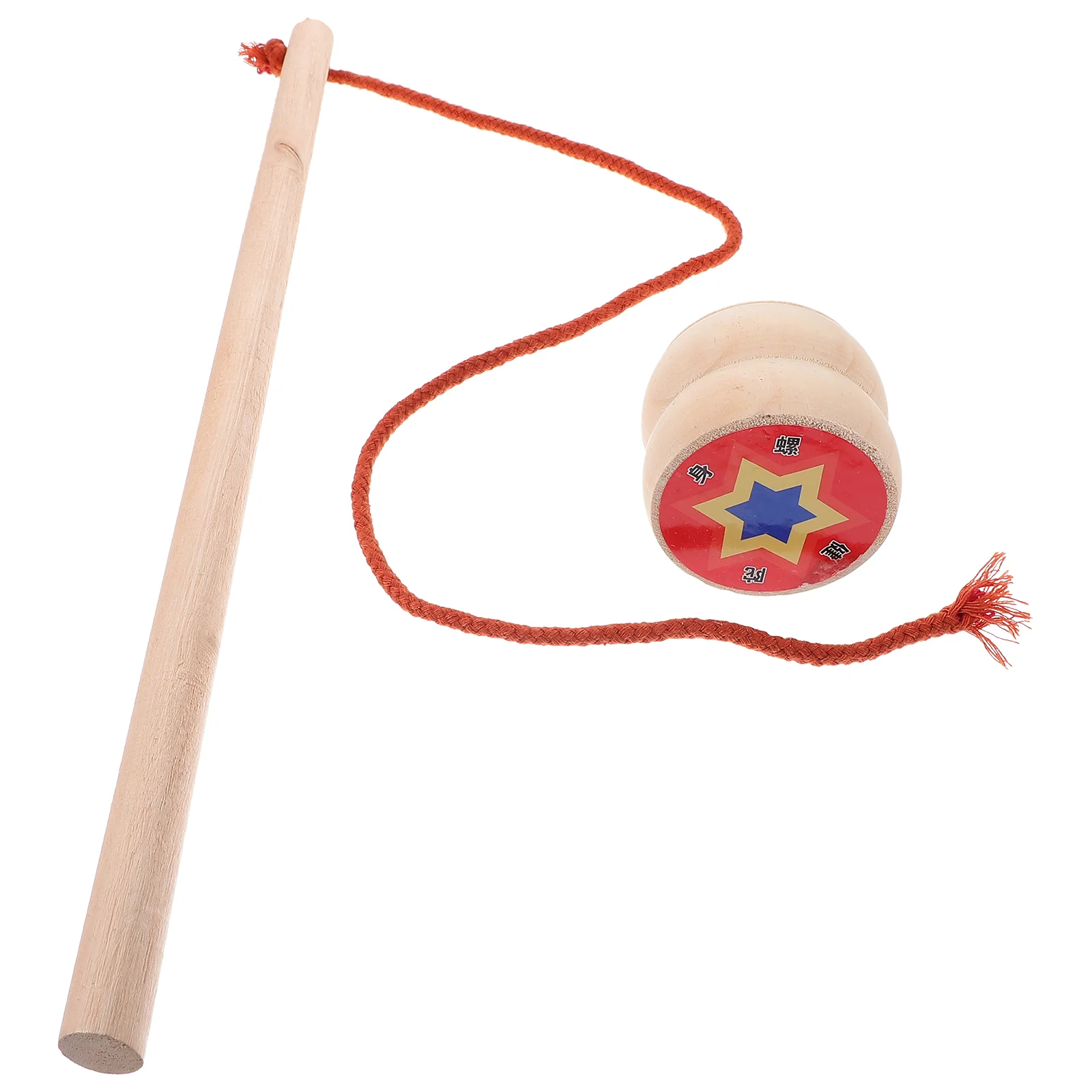 Wooden Toy Playthings Outdoor Toys Interesting Solid Small Portable Middle Aged Spinning Top