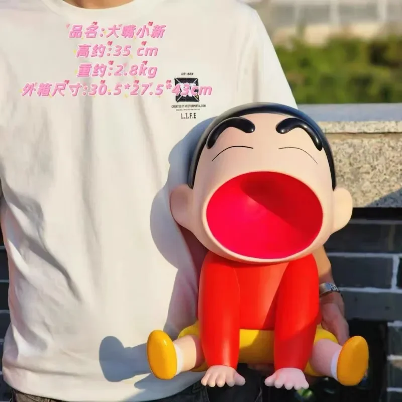 

35 см Crayon Shin-chan оригинальный мультяшный персонаж Ah ~ большой рот маленькая статуя Gk Аниме Фигурка Модель Декор подарки на день рождения