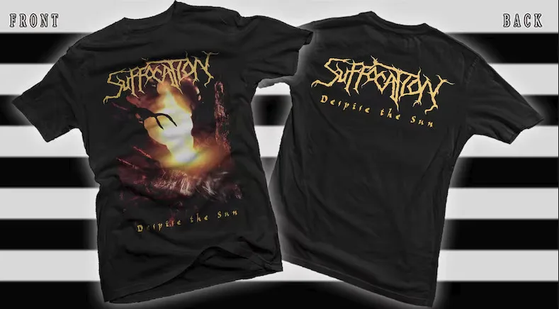 New Dtg/Dtf printed T-shirt - SUFFOCATION- Despise the Sun