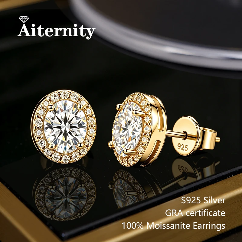 0,5-2ct Radiant-Schliff Moissanit-Ohrringe 3EX D VVS1 Zertifiziert S925 Silber Damen-Party-Schmuck Geschenk mit GRA-Zertifikat – Detail 14