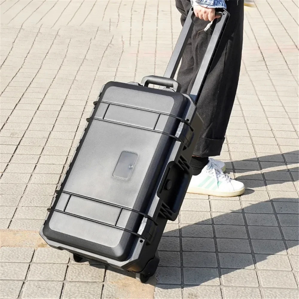 Outdoor Safety Protection Tool Box Professional Storage Box Precision Instrument Carrying Protection Box Pulley Case