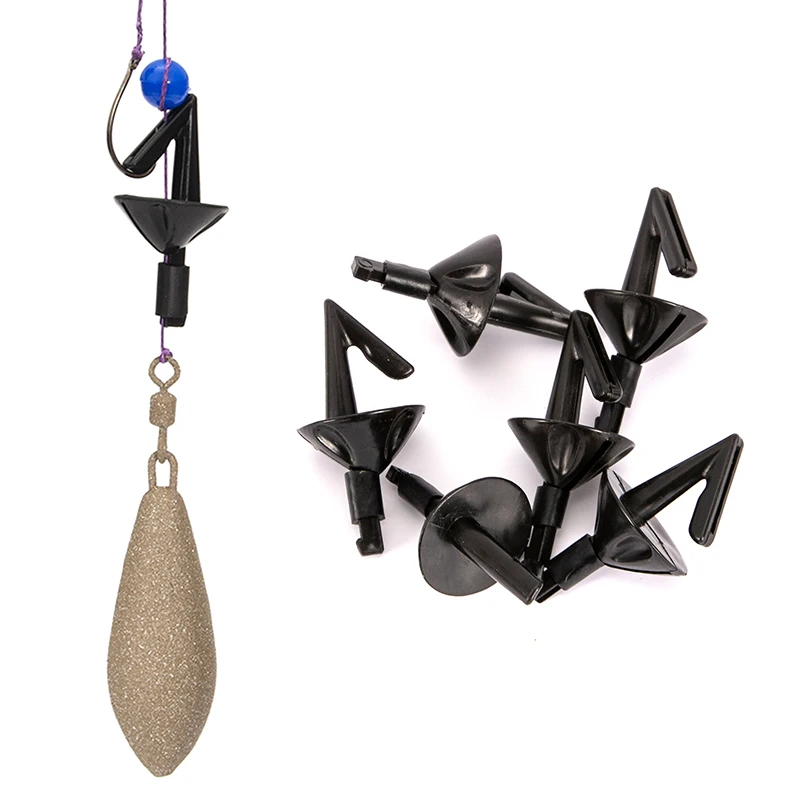 20 piezas protectores de cebo de impacto, aparejo de pesca de mar, Clip de soporte de cebo, dispositivo de desenganche de plástico Simple, herramientas de pesca