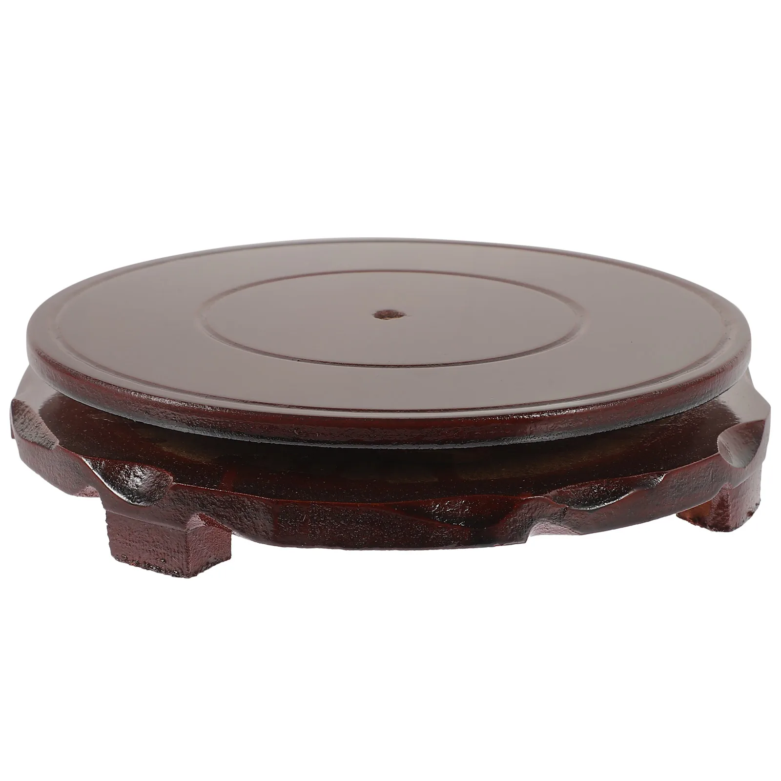 

Swivel Base Circular Wood Stand 18cm Diameter for Flower Pot Planter Display Pedestal Decor Stable Structure Wooden