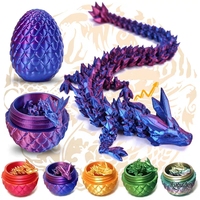 1/2PCS 3D Printed Dragon Egg with Dragon Full Articulated Dragon Modle Movable Rotatable Articulated Desktop Ornament Kid Toy