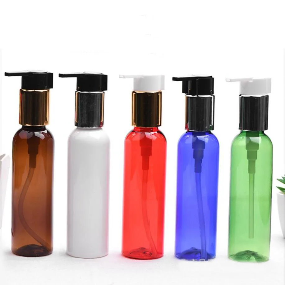 

100ml120ML round plastic PET BOTTLE toilet water lotion emulsion serum essential toner skin care cosmetic packing