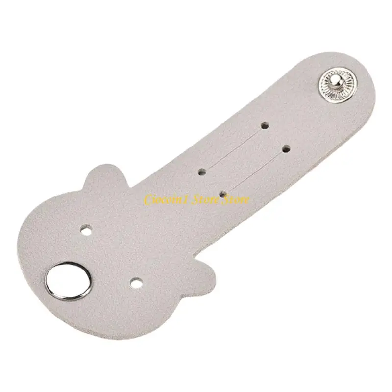 A3PC Bear Design PU Leather Cord Buckle Holder Cable Management For Travel Storage With Multiple Color Choice