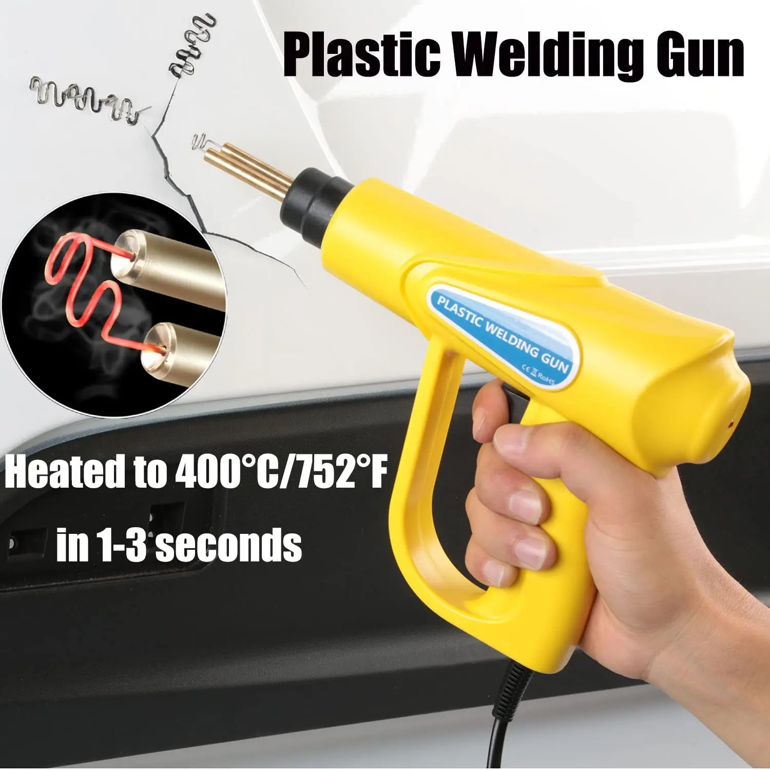 110V/220V Hot Stapler Plastic Welding Machine Bumper Repair Kit Soldering Iron For Plastic Repair Car Bumper Repair Welding Gun