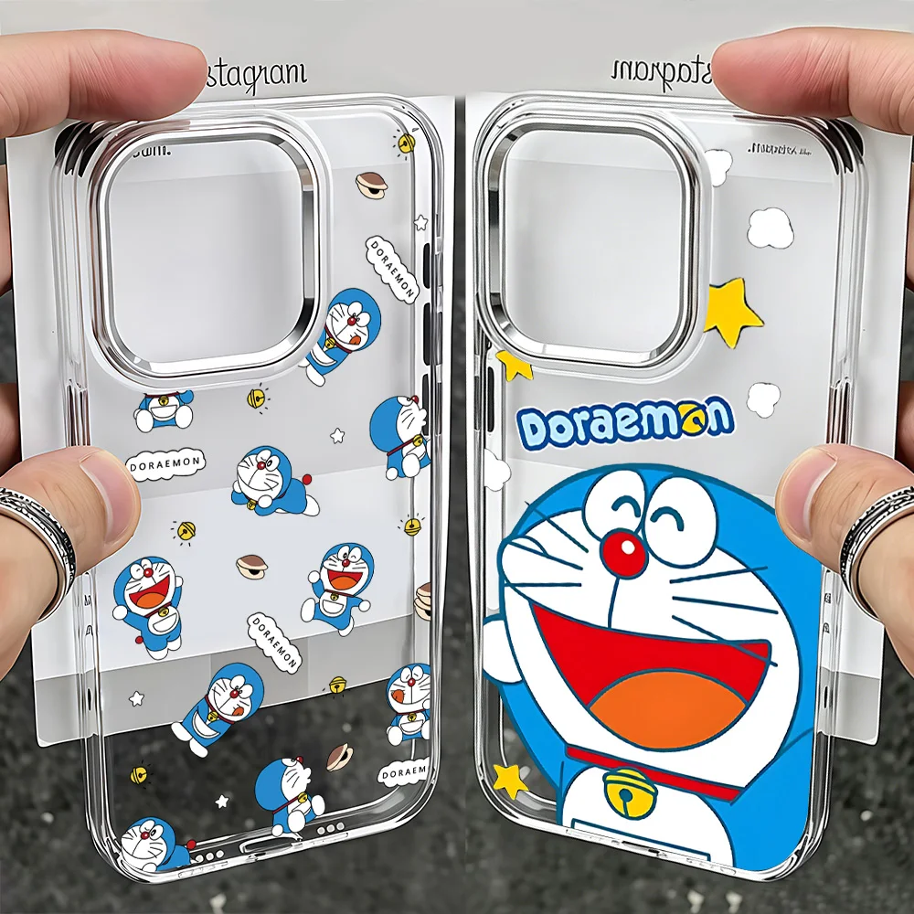 Phone Case for Samsung Galaxy S26 S25 S24 S23 S22 S21 S20 Note20 FE Ultra Edge Plus 4G 5G Transparent Soft Cartoon D-Doraemons