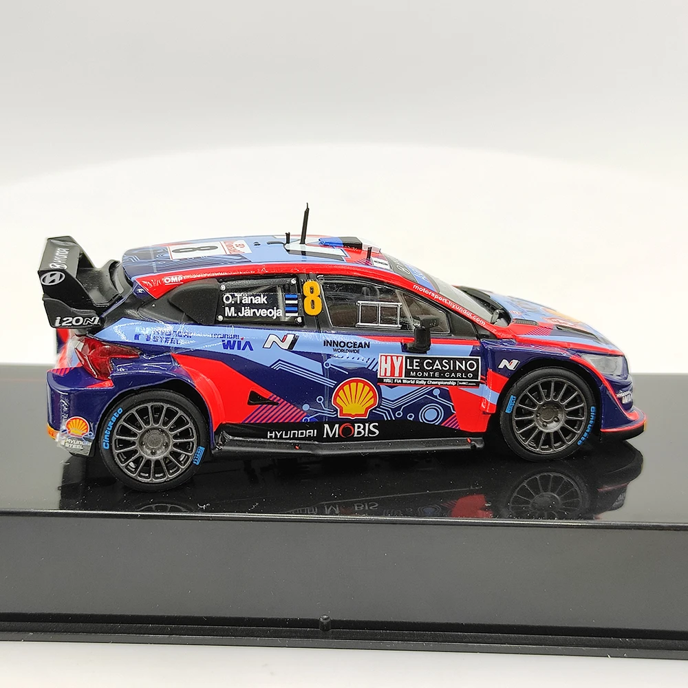 دييكاست IXO 1/43 مقياس هيونداي I20 N Rally1 # 8 نموذج سيارة مصنوع من خليط معدني لعبة هدية تذكارية لعرض الحلي #4
