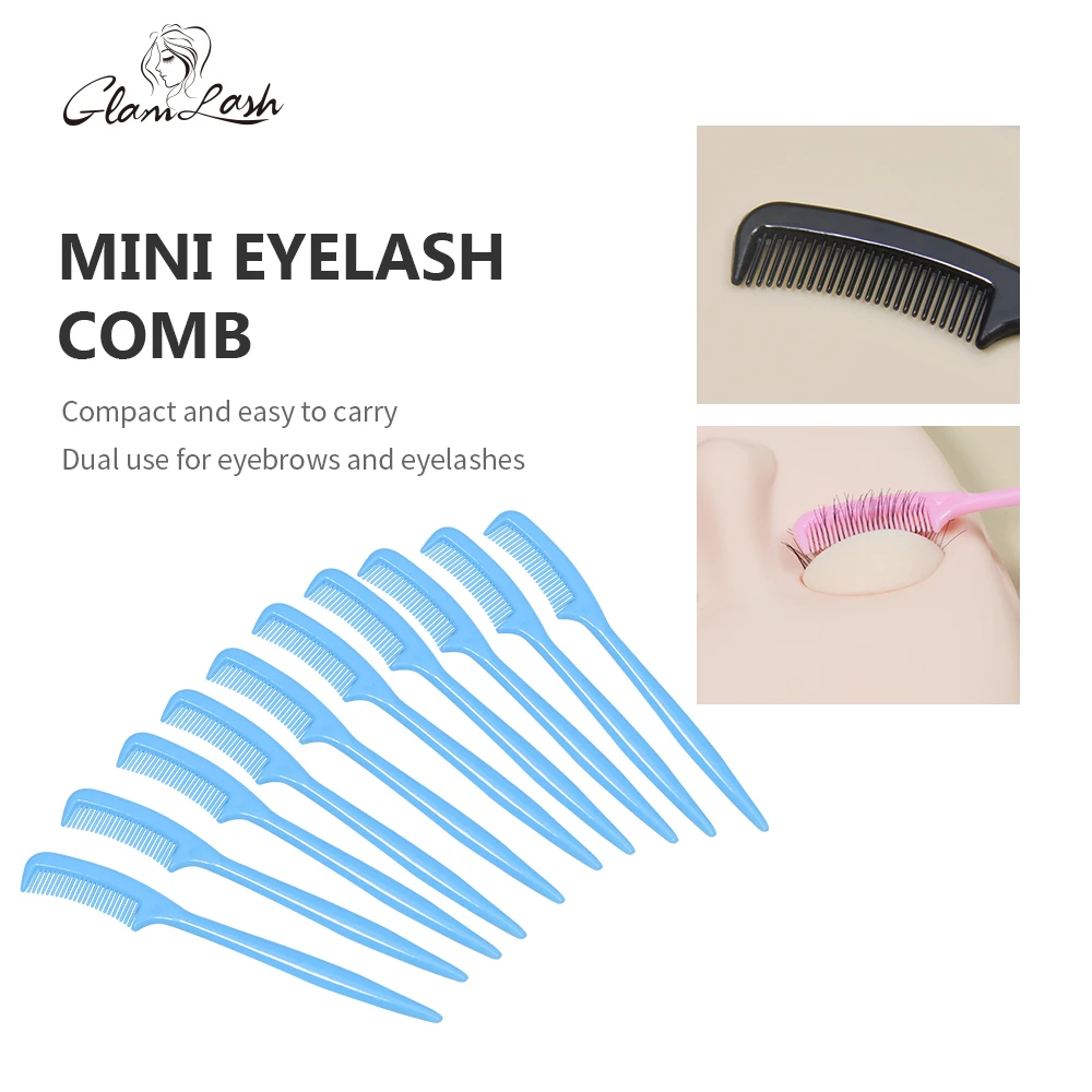 

GLAMLASH 10 pcs Eyebrow Comb Mini Make Up Brushes Portable Hair Comb Salon Brush Eyelash Extension Beauty Makeup Tools