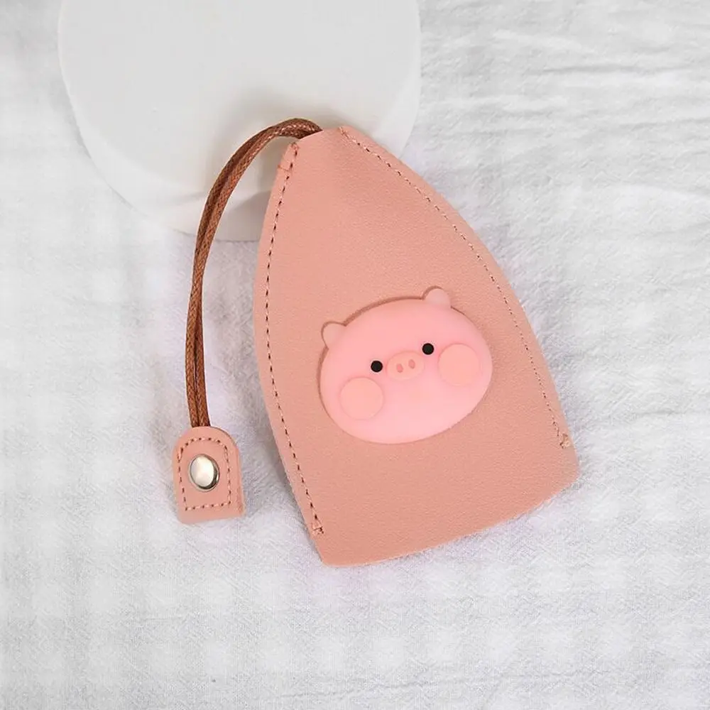 Peach Eggs Rainbow Fruits Key Case Pig Strawberry Cherry Key Wallets Keychain Pouch Pull Type Key Bag Housekeepers Key Holder