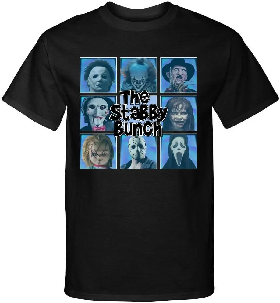 The Stabby Bunch Horror Serial Killer Halloween Graphic Tee T-Shirt Shirt