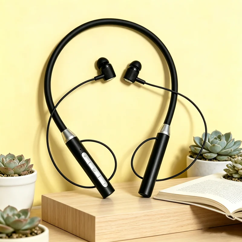 Magnetic Neckband Sports Earphones - K58 ワイヤレスヘッドホン Bluetooth ネックバンド マグネット式ヘッドホン スポーツ