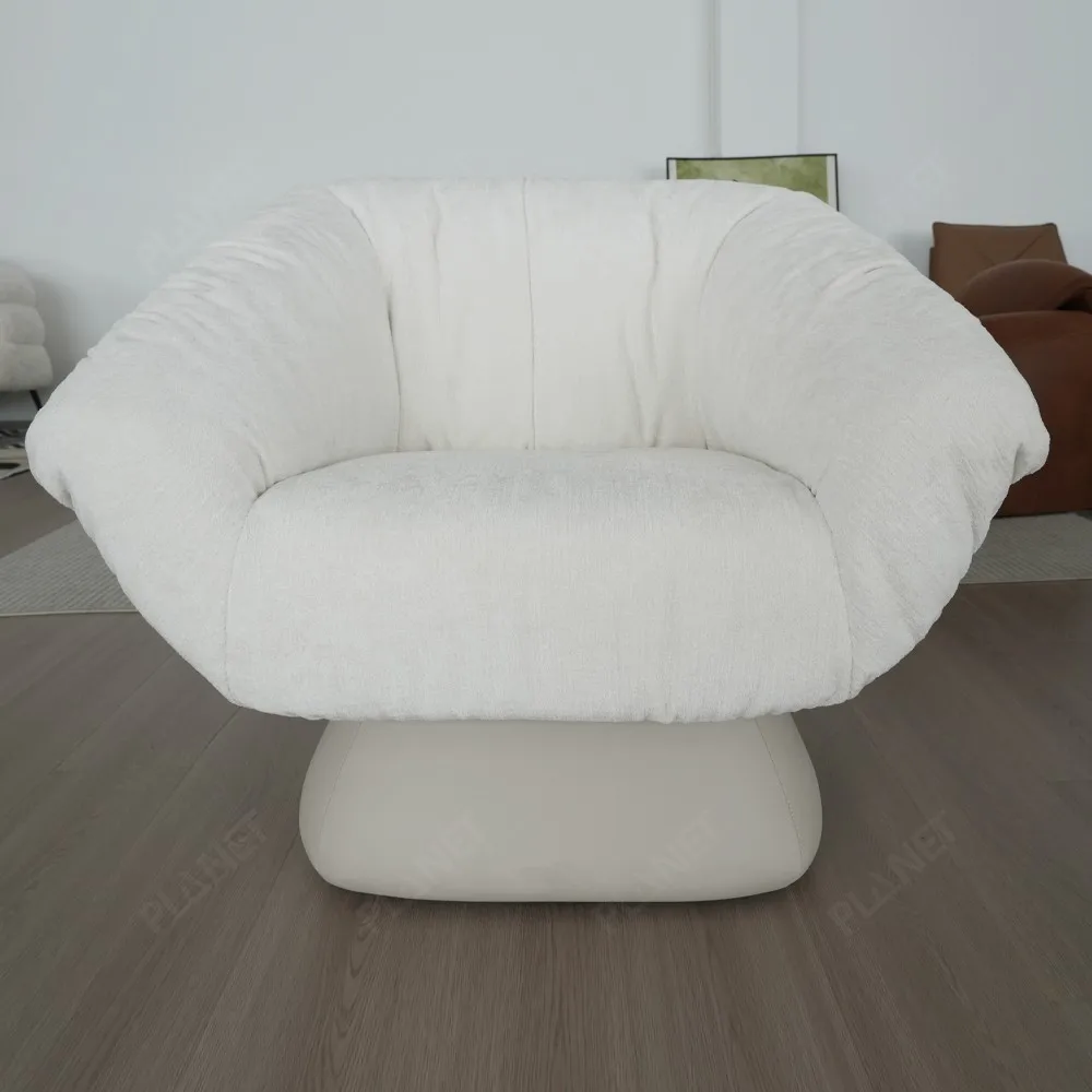 مصنع الترفيه كرسي خشبي الساق المخملية 360 كرسي صالة دوار كرسي غرفة المعيشة للمنزل مكتب القهوة #1