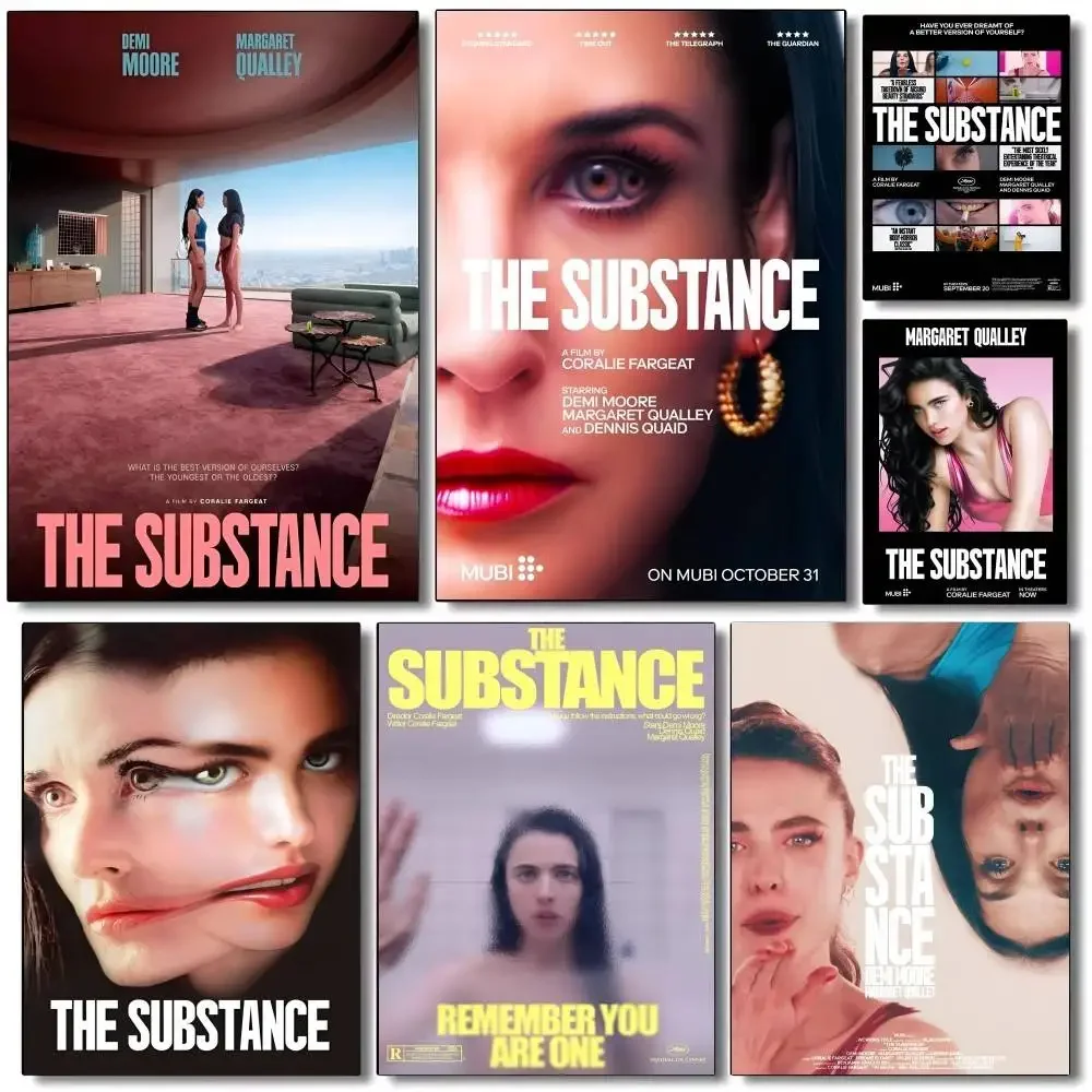 2025 New Poster Modern Horror Thriller Satire Movie The Substance Print Canvas Painting Wall Art Pic