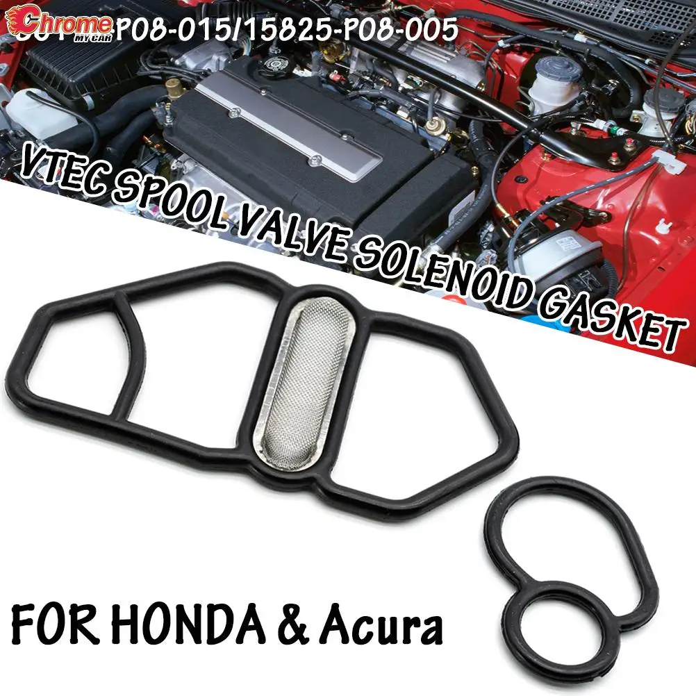 DOHC VTEC Spool Valve Solenoid Gasket For Honda Civic Accord Acura 1994 - 2000 36172-P08-015 Upper 15825-P08-005 Lower Engine