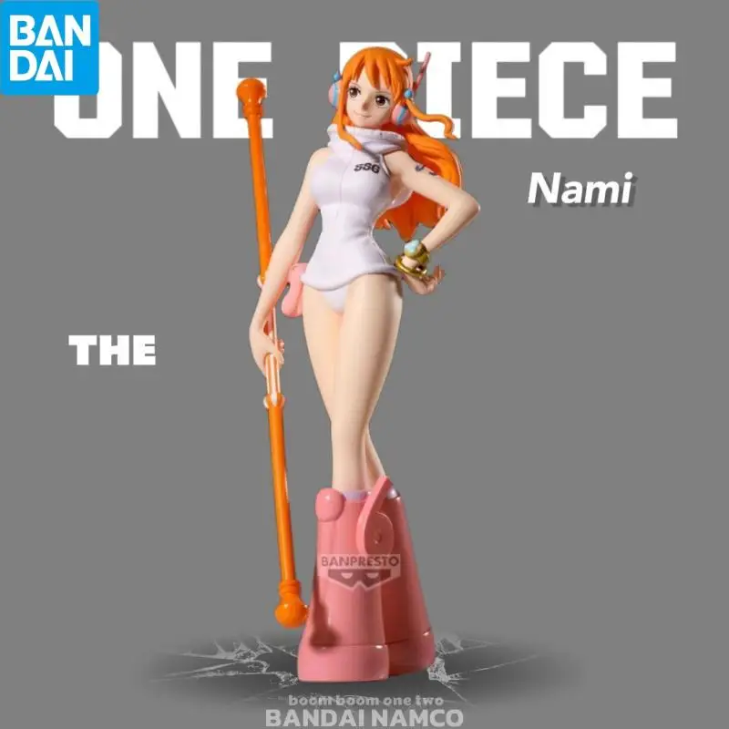 

Genuine BANDAI NAMCO ONE PIECE THE Nami PVC Figure in stock Collector Figurine Toys Desktop ornament New and unopened doll gift