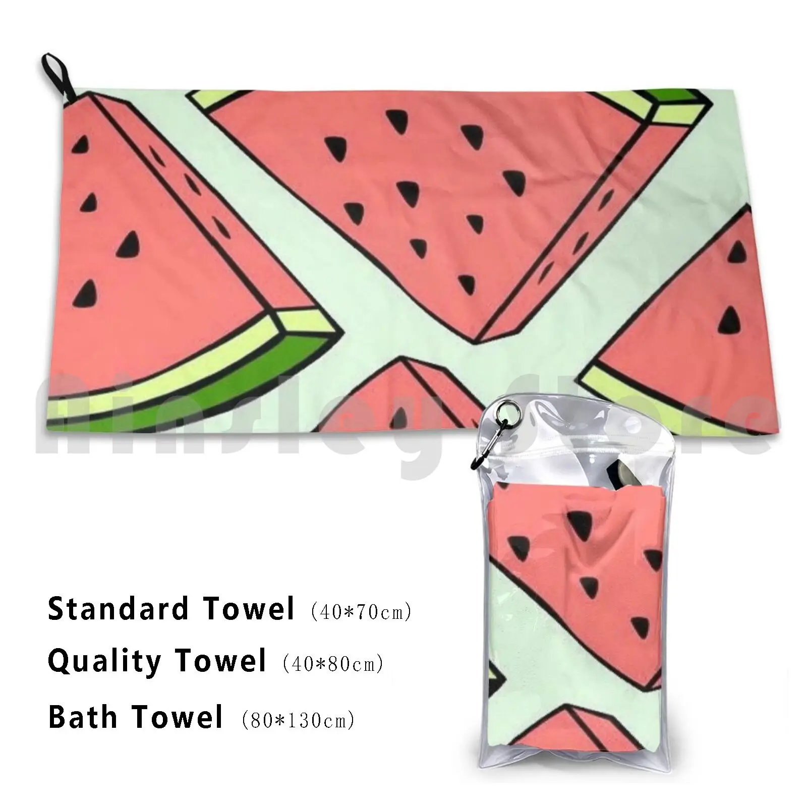 Watermelon Custom Towel Bath Towel Amy Brown Fairy Fairy Tale Fantasy Fairyland Delivered Bookworm Bubble
