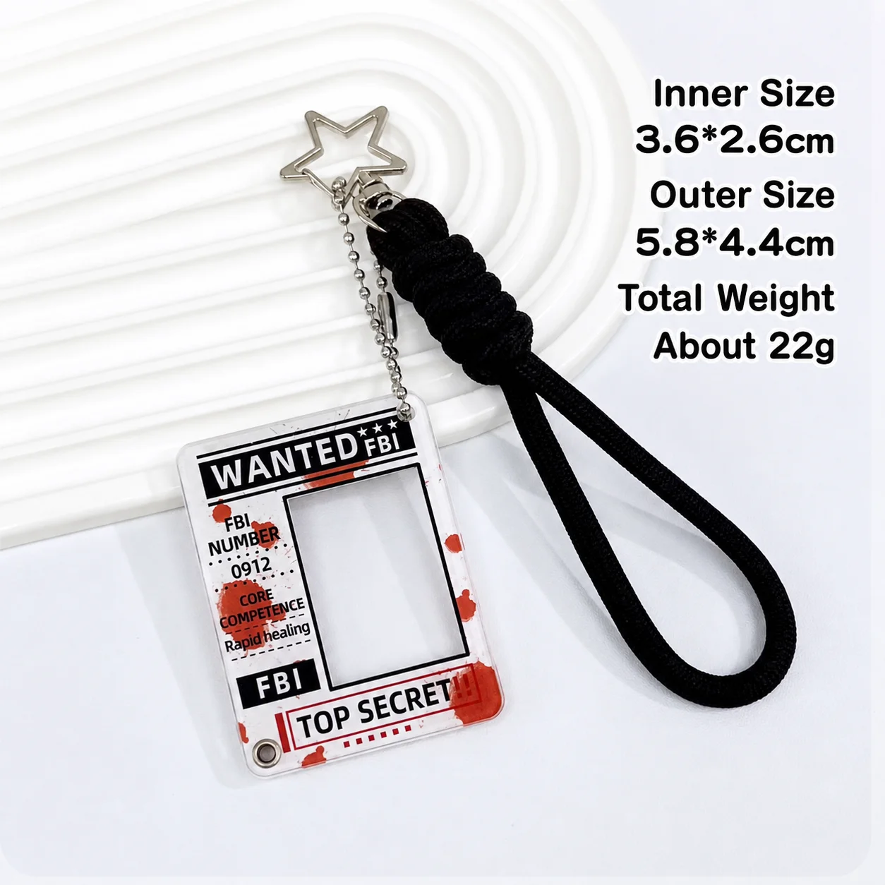 Photo Card Holder Keychain Acrylic Photocard Storage Keychain 1 Inch Photo Holder Original Transparent Photo Frame Keychain