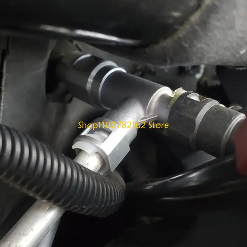 547B Heater Hose Branch Fitting Set Aluminum 2 Piece Replacement Fittings with Retaining Window Ports and T Shaped Layout for