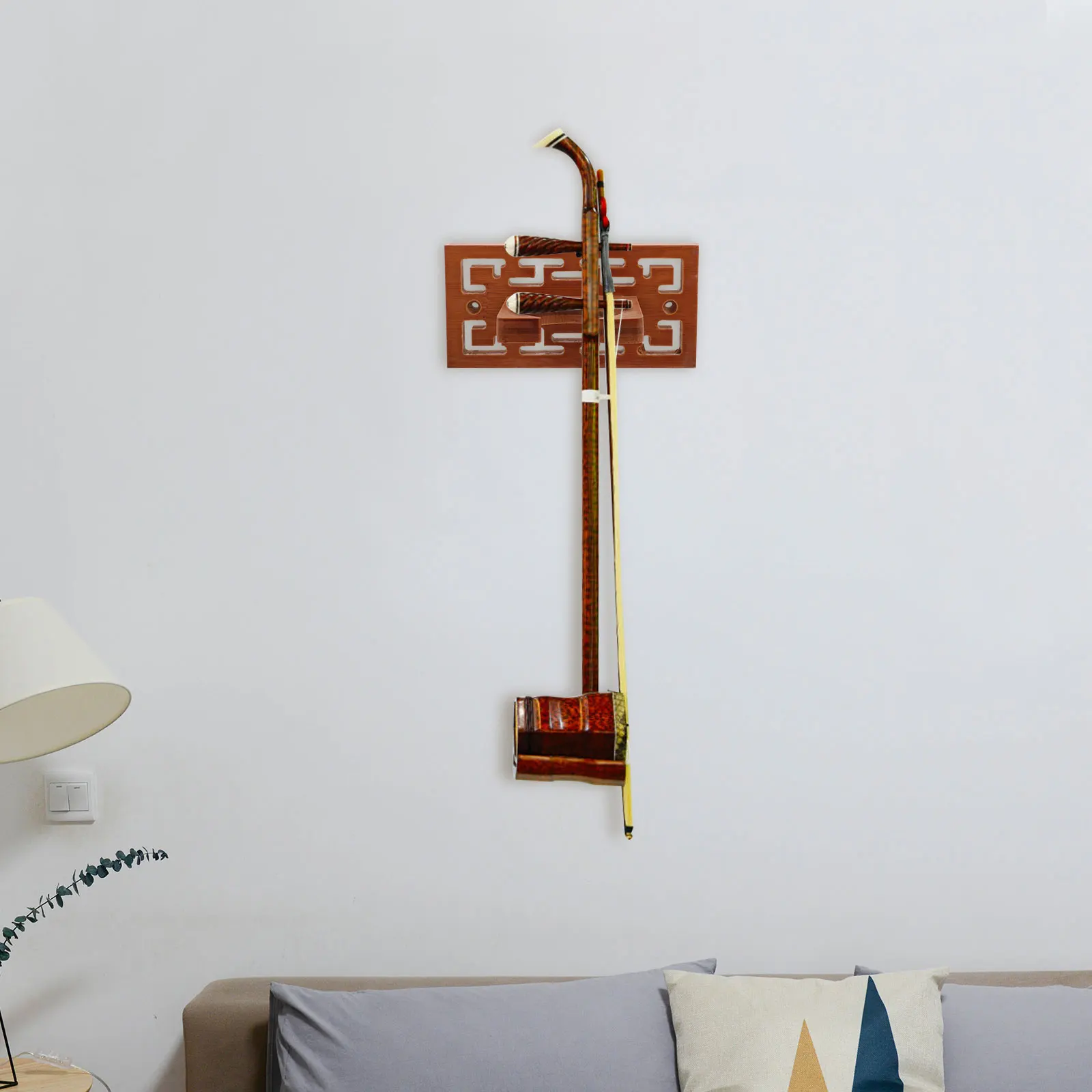

Wood Wall mounted Instrument Hanger Rack Ukulele Holder Bracket Shelves Cucurbit Flute Hook Erhu Wall Hook Safe Storage