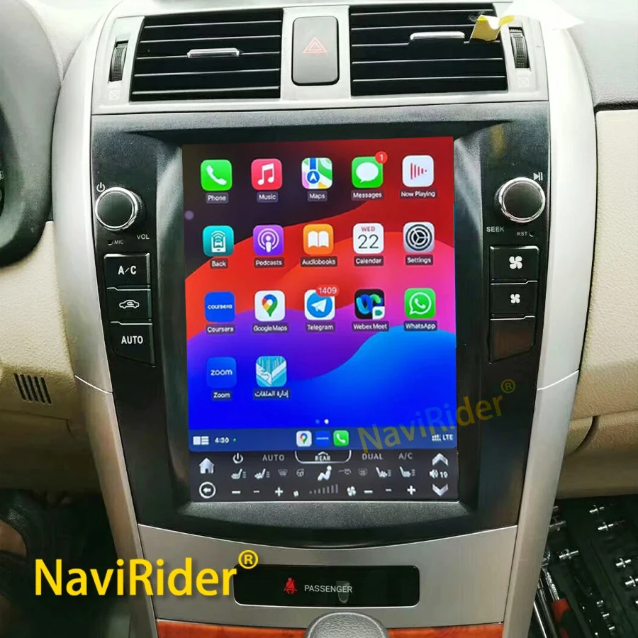 

10.4" Touch Screen Android 13 For TOYOTA Corolla 2007-2013 128GB ROM Car Multimedia GPS Navi Stereo Video Player Tape Recorder