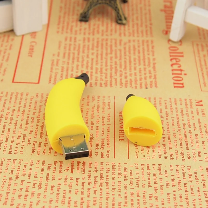 Pamięć Usb Cartoon bananowa karta pamięci Flash Pen Drive 32GB pamięć Usb 64G Pendrive 128GB 16G 8G Flash Drive kreatywny prezent