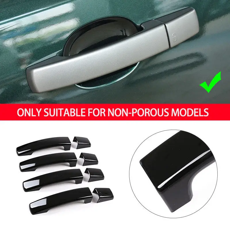 

For Land Rover LR2 Range Rover Sport Discovery 3 LR3 Freelander 2 Glossy Black Car Accessories Exterior Door Handle Cover Trim