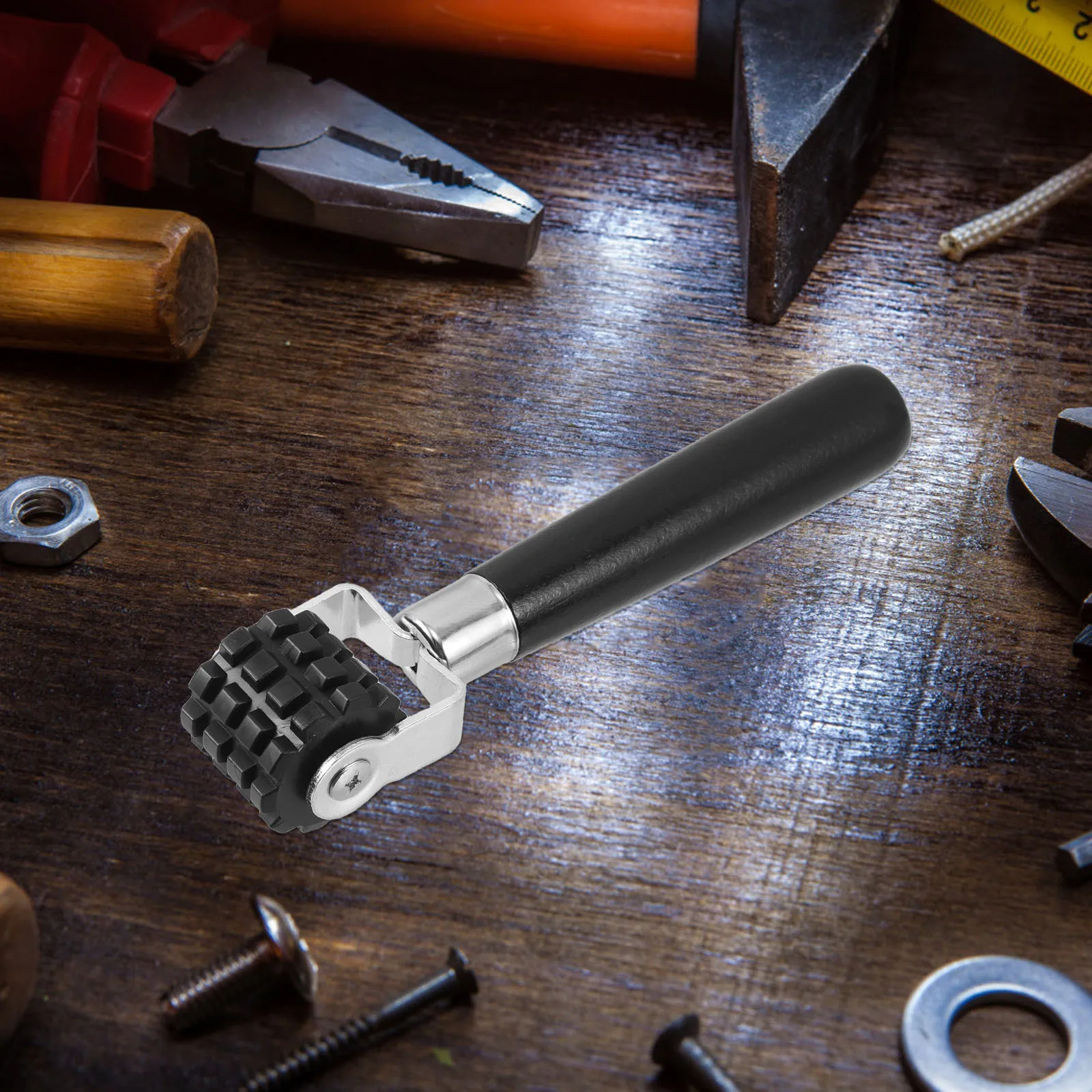 

2Pcs Car Soundproofing Roller Tool Set for Sound Deadening Application Easy DIY Installation Sturdy Wood Alloy Construction