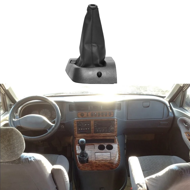 

A65P-2PCS Car Gear Shift Knob Dust Cover Engine Hood Boots Assy For Mercedes Ssangyong MB100 1996-2000 6618808744LAA