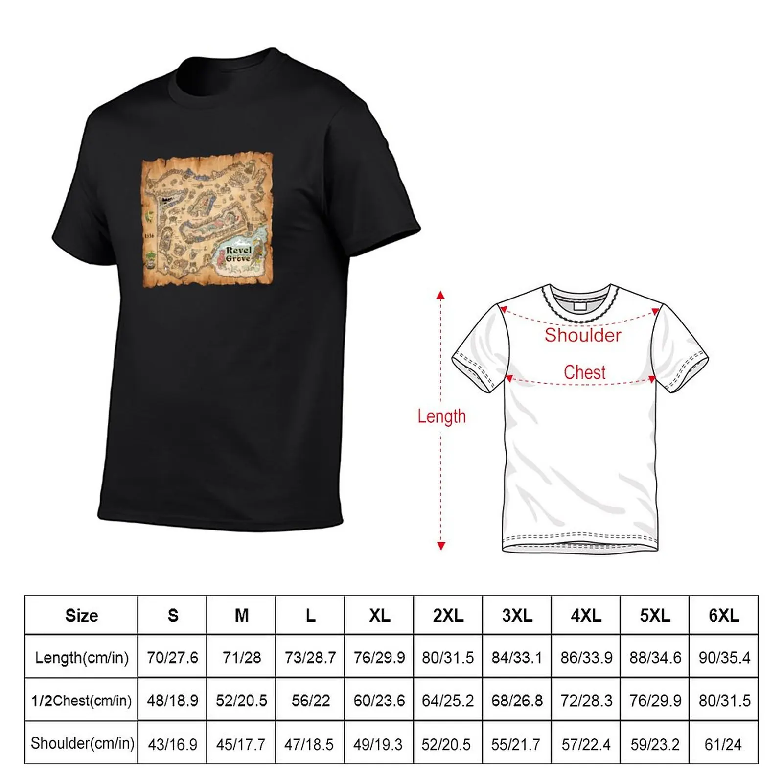 New Map of Revel Grove - 1536 Pt I T-Shirt hippie clothes quick drying shirt quick drying t-shirt t shirts for men cotton