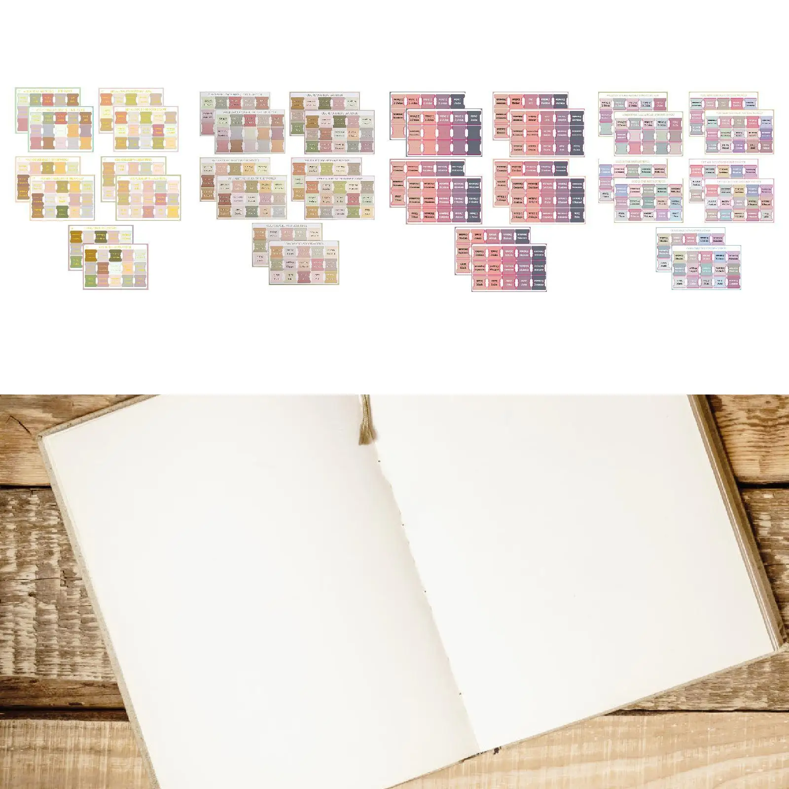 10 Sheets/150 Tabs Bible Dividers Index Tabs Large Print Laminated Easy
