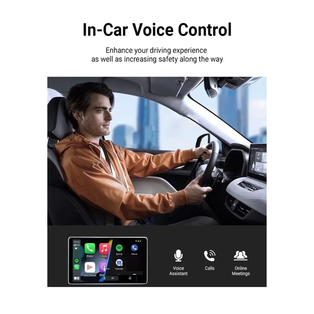 

2 In1 Mini Dot Wired to Wireless CarPlay Adapter Android Auto Dongle Smart AI Box Auto Connect Plug Play Car Accessories