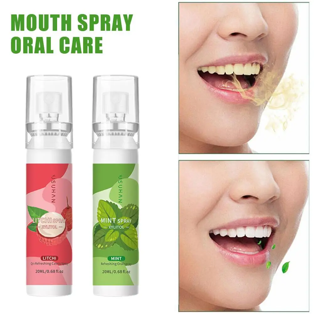 22ml Oral Fresh Spray Mouth Freshener Oral Odor Treatment Oral Flavor Oral Remove Litchi Breath Peach Persistent Bad Care F L5T8