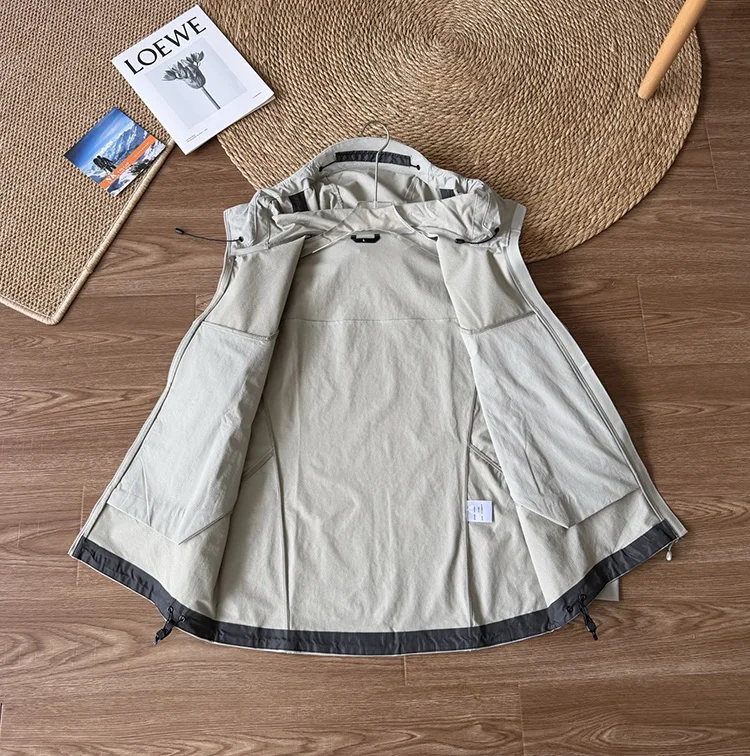 Herren-Softshell-Kapuzenjacke – Leichte Reißverschluss-Jacke für den Alltag im Herbst und für Outdoor-Aktivitäten – Detail 9