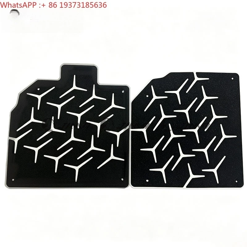 For 2 Psc Carbon Fiber SVJ Waterproof Car Floor Mats for Lamborghini Aventador LP700 Upgrade to SVJ OE 472863691B 471863691C