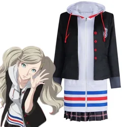 Cosplay Game Persona 5 Anne Costume Daily Japanese school uniform cosplay costume Halloween Anne Taka maki full set