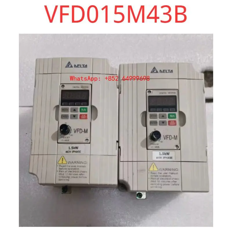 

used M series inverter VFD015M43B, 1.5KW 380V, VFD037M43ASecond-hand test OK