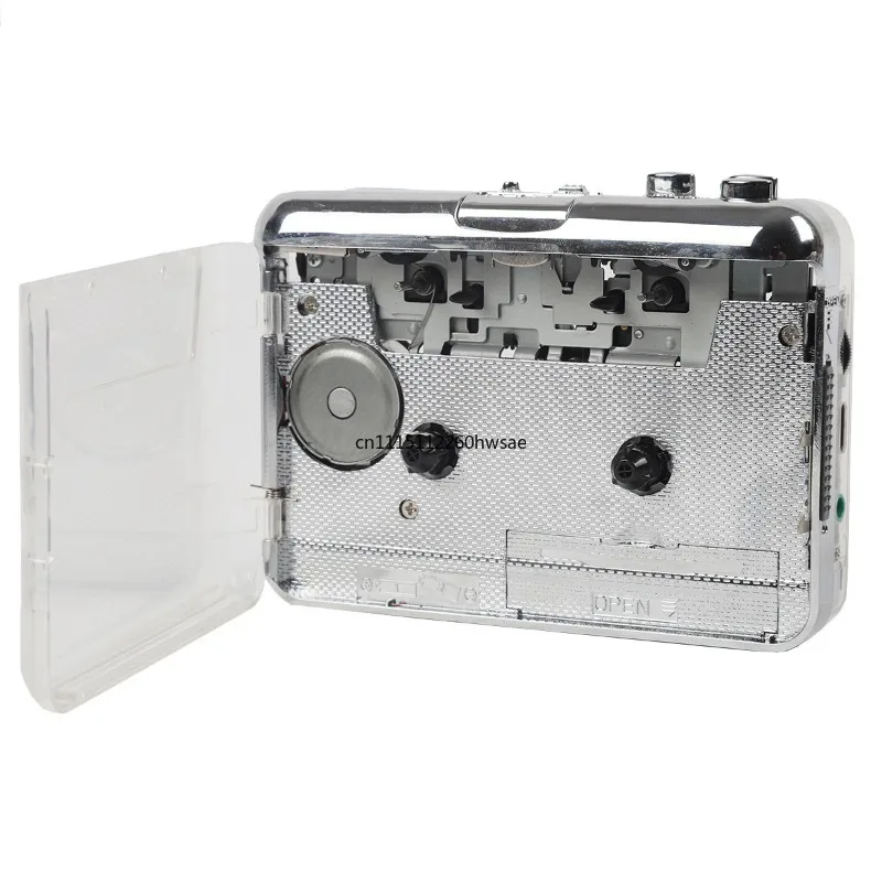 Classic Cassette Tape Player Full Transparent Shell Convert Cassette To MP3 Type-C Portable Walkman Vintage Tape Deck